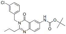 (9ci)-[3-[(3-氯苯基)甲基]-3,4-二氫-4-氧代-2-丙基-6-喹唑啉基]-氨基甲酸,1,1-二甲基乙酯結(jié)構(gòu)式_579523-17-4結(jié)構(gòu)式