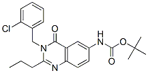 (9ci)-[3-[(2-氯苯基)甲基]-3,4-二氫-4-氧代-2-丙基-6-喹唑啉基]-氨基甲酸 1,1-二甲基乙酯結構式_579523-64-1結構式