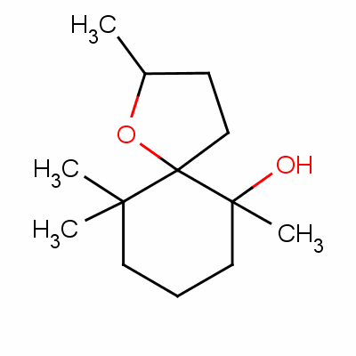 [2Alpha,5beta(r*)]-2,6,10,10-tetramethyl-1-oxaspiro[4.5]decan-6-ol Structure,57967-70-1Structure