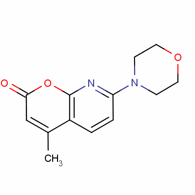 4-Methyl-7-(4-morpholinyl)-2h-pyrano[2,3-b]pyridin-2-one Structure,57980-07-1Structure