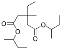 3-Ethyl-3-methylpentanedioic acid bis(1-methylpropyl) ester Structure,57983-53-6Structure