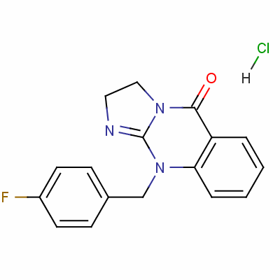 10-(4-氟芐基)-2,10-二氫咪唑并[2,1-b]喹唑啉-5(3h)-酮鹽酸鹽結(jié)構(gòu)式_58059-17-9結(jié)構(gòu)式