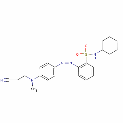 2-[[4-[(2-Cyanoethyl)methylamino]phenyl ]azo]-n-cyclohexylbenzenesulphonamide Structure,58104-35-1Structure