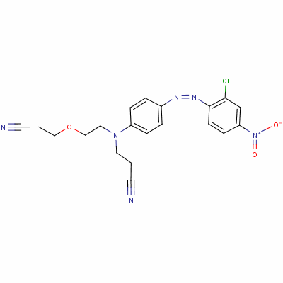 3-[[4-[(2-Chloro-4-nitrophenyl)azo]phenyl ][2-(2-cyanoethoxy)ethyl ]amino]propiononitrile Structure,58104-49-7Structure