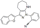 Benzonitrile,2-[3-(2-benzofuranyl)-5,6,7,8-tetrahydropyrazolo[3,4-b]azepin-1(4h)-yl ]-(9ci) Structure,581059-57-6Structure