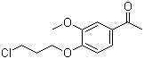 1-[4-(3-Chloropropoxy)-3-methoxyphenyl]ethanone Structure,58113-30-7Structure