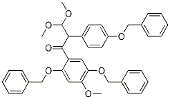 3,3-Dimethoxy-1-[5-methoxy-1,4-bis(phenylmethoxy)phenyl]-2-[4-(phenylmethoxy)phenyl]-1-propanone Structure,58115-19-8Structure