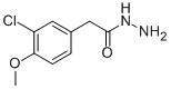 3-Chloro-4-methoxy-benzeneacetic acid hydrazide Structure,58120-91-5Structure