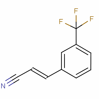 (E)-3-[3-(三氟甲基)苯基]丙烯腈結(jié)構(gòu)式_58177-64-3結(jié)構(gòu)式