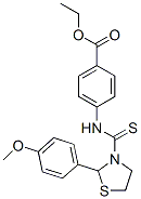 Benzoic acid,4-[[[2-(4-methoxyphenyl)-3-thiazolidinyl ]thioxomethyl ]amino]-,ethyl ester (9ci) Structure,581781-18-2Structure