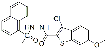 Benzo[b]thiophene-2-carboxylic acid,3-chloro-6-methoxy-,2-(1-naphthalenylacetyl)hydrazide (9ci) Structure,581782-11-8Structure