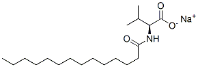 N-十四碳?；?L-纈氨酸鈉結(jié)構(gòu)式_58185-39-0結(jié)構(gòu)式