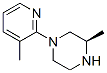 Piperazine,3-methyl-1-(3-methyl-2-pyridinyl)-,(3r)-(9ci) Structure,582325-38-0Structure