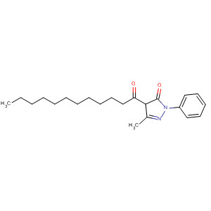 2,4-Dihydro-5-methyl-4-(1-oxododecyl)-2-phenyl-3h-pyrazol-3-one Structure,58248-65-0Structure