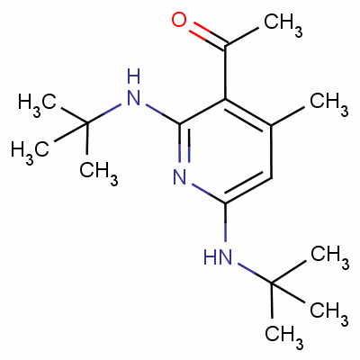 3-Acetyl-2,6-bis[(tert-butyl)amino]-4-methylpyridine Structure,58253-99-9Structure