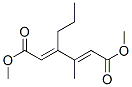 (2E,4e)-3-methyl-4-propyl-2,4-hexadienedioic acid dimethyl ester Structure,58367-43-4Structure