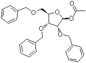 1-O-Acetyl-2,3,5-tri-O-benzyl-D-ribofuranose Structure,58381-23-0Structure