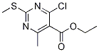 Ethyl 4-chloro-6-methyl-2-(methylsulfanyl)pyrimidine-5-carboxylate Structure,583878-42-6Structure