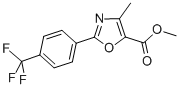 Methyl 4-methyl-2-[4-(trifluoromethyl)phenyl ]-1,3-oxazole-5-carboxylate Structure,583883-82-3Structure