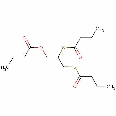 2,3-Dimercapto-1-propanol tributyrate Structure,58428-97-0Structure