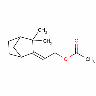 (E)-2-(3,3-dimethylbicyclo[2.2.1]hept-2-ylidene)ethyl acetate Structure,58437-69-7Structure