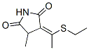 3-[1-(Ethylthio)ethylidene]-4-methyl-2,5-pyrrolidinedione Structure,58467-30-4Structure