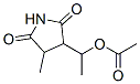 3-[1-(Acetyloxy)ethyl ]-4-methyl-2,5-pyrrolidinedione Structure,58467-33-7Structure