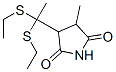 3-[1,1-Bis(ethylthio)ethyl ]-4-methyl-2,5-pyrrolidinedione Structure,58467-36-0Structure