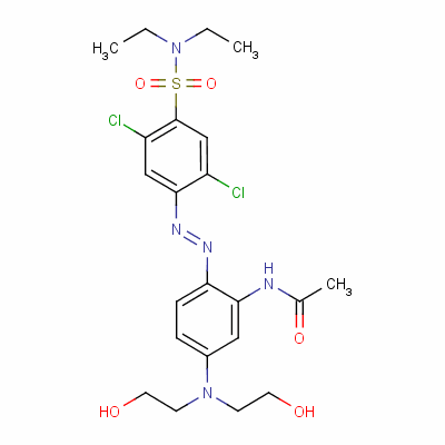 N-[5-[bis(2-hydroxyethyl)amino]-2-[[2,5-dichloro-4-[(diethylamino)sulphonyl ]phenyl ]azo]phenyl ]acetamide Structure,58547-80-1Structure