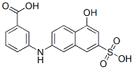 3-(5-Hydroxy-7-sulfonaphthalen-2-ylamino)benzoic acid Structure,5855-83-4Structure