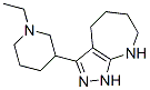 Pyrazolo[3,4-b]azepine,3-(1-ethyl-3-piperidinyl)-1,4,5,6,7,8-hexahydro-(9ci) Structure,585520-39-4Structure