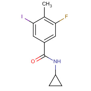 N-cyclopropyl-3-fluoro-5-iodo-4-methylbenzamide Structure,585544-31-6Structure