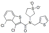 (9ci)-3,4-二氯-n-(四氫-1,1-二氧化物-3-噻吩)-n-(2-噻吩甲基)-苯并[b]噻吩-2-羧酰胺結(jié)構(gòu)式_585550-88-5結(jié)構(gòu)式