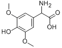 Amino-(4-hydroxy-3,5-dimethoxy-phenyl)-aceticacid Structure,58576-10-6Structure