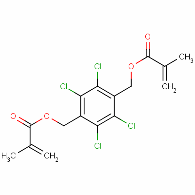 (Tetrachloro-1,4-phenylene)bis(methylene) bismethacrylate Structure,58599-63-6Structure