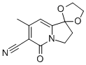 2,3-Dihydro-7-methyl-5-oxo-spiro[1,3-dioxolane-2,1(5h)-indolizine]-6-carbonitrile Structure,58610-64-3Structure