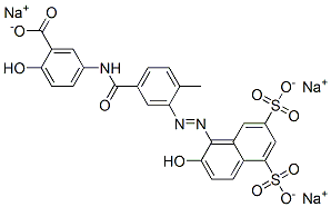 2-羥基-5-[[3-[(2-羥基-5,7-二硫-1-萘基)氮雜]-4-甲基苯基]羰基氨基]苯甲酸三鈉結(jié)構(gòu)式_5863-94-5結(jié)構(gòu)式