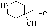 4-Piperidinol, 4-methyl-, hydrochloride Structure,586375-35-1Structure