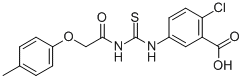 2-Chloro-5-[[[[(4-methylphenoxy)acetyl ]amino]thioxomethyl ]amino]-benzoic acid Structure,586392-07-6Structure