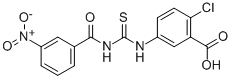 2-Chloro-5-[[[(3-nitrobenzoyl)amino]thioxomethyl ]amino]-benzoic acid Structure,586392-46-3Structure