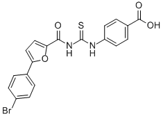 4-[[[[[5-(4-Bromophenyl)-2-furanyl ]carbonyl ]amino]thioxomethyl ]amino]-benzoic acid Structure,586393-25-1Structure