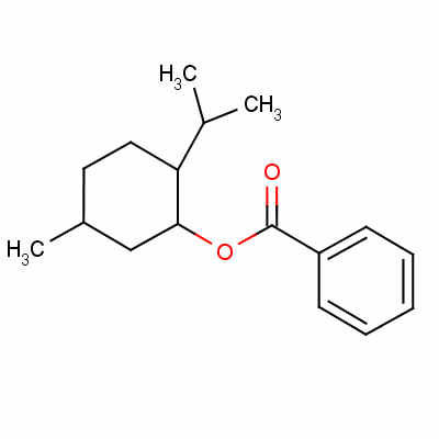 [1S-(1alpha,2beta,5alpha)]-2-(異丙基)-5-甲基環(huán)己基 苯甲酸結(jié)構(gòu)式_58641-29-5結(jié)構(gòu)式