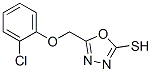 5-(2-Chloro-phenoxymethyl)-[1,3,4]oxadiazole-2-thiol Structure,58695-63-9Structure