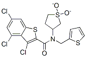 (9ci)-3,4,6-三氯-n-(四氫-1,1-二氧化物-3-噻吩)-n-(2-噻吩甲基)-苯并[b]噻吩-2-羧酰胺結(jié)構(gòu)式_586986-26-7結(jié)構(gòu)式