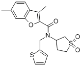 3,6-Dimethyl-n-(tetrahydro-1,1-dioxido-3-thienyl)-n-(2-thienylmethyl)-2-benzofurancarboxamide Structure,586992-12-3Structure