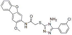 (9ci)-2-[[4-氨基-5-(3-氯苯基)-4H-1,2,4-噻唑-3-基]硫代]-n-(2-甲氧基-3-二苯并呋喃)-乙酰胺結(jié)構(gòu)式_587005-46-7結(jié)構(gòu)式