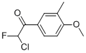 Ethanone,2-chloro-2-fluoro-1-(4-methoxy-3-methylphenyl)-(9ci) Structure,58750-70-2Structure