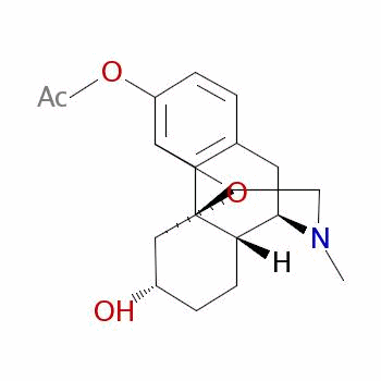 (5Alpha,6alpha)-4,5-epoxy-6-hydroxy-17-methylmorphinan-3-yl acetate Structure,58752-60-6Structure