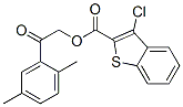 Benzo[b]thiophene-2-carboxylic acid,3-chloro-,2-(2,5-dimethylphenyl)-2-oxoethyl ester (9ci) Structure,587836-85-9Structure