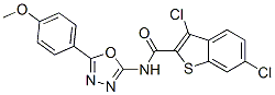 Benzo[b]thiophene-2-carboxamide,3,6-dichloro-n-[5-(4-methoxyphenyl)-1,3,4-oxadiazol-2-yl ]-(9ci) Structure,587852-87-7Structure